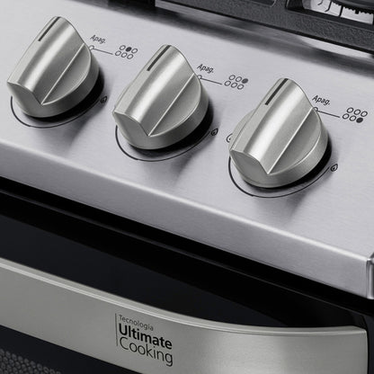 Estufa de piso Mabe de 6 quemadores 76 cm silver