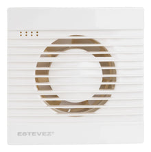 Extractor de aire Estevez 1204-BL-T ECO con temporizador de 4" blanco