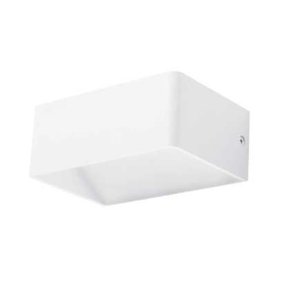 Luminaria Toppi blanco de exterior a muro luz cálida 5w Estevez
