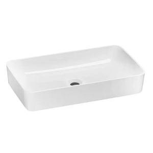 Lavabo rectangular de sobreponer Alaska blanco Helvex