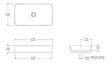 Cargar imagen en el visor de la galería, Lavabo rectangular de sobreponer Alaska blanco Helvex
