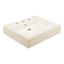 Load image into Gallery viewer, Lavabo rectangular Lucerna de 3 perforaciones para sobreponer Helvex
