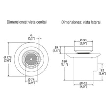 Cargar imagen en el visor de la galería, Coladera de 1 boca para inserto de piso 24-hli Helvex
