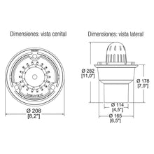 Cargar imagen en el visor de la galería, Coladera para de cúpula para azotea 4&#39;&#39; Helvex
