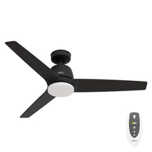 Ventilador de techo inteligente Hunter Moxie negro de 52"
