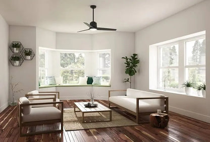 Ventilador de techo inteligente Hunter Moxie negro de 52"