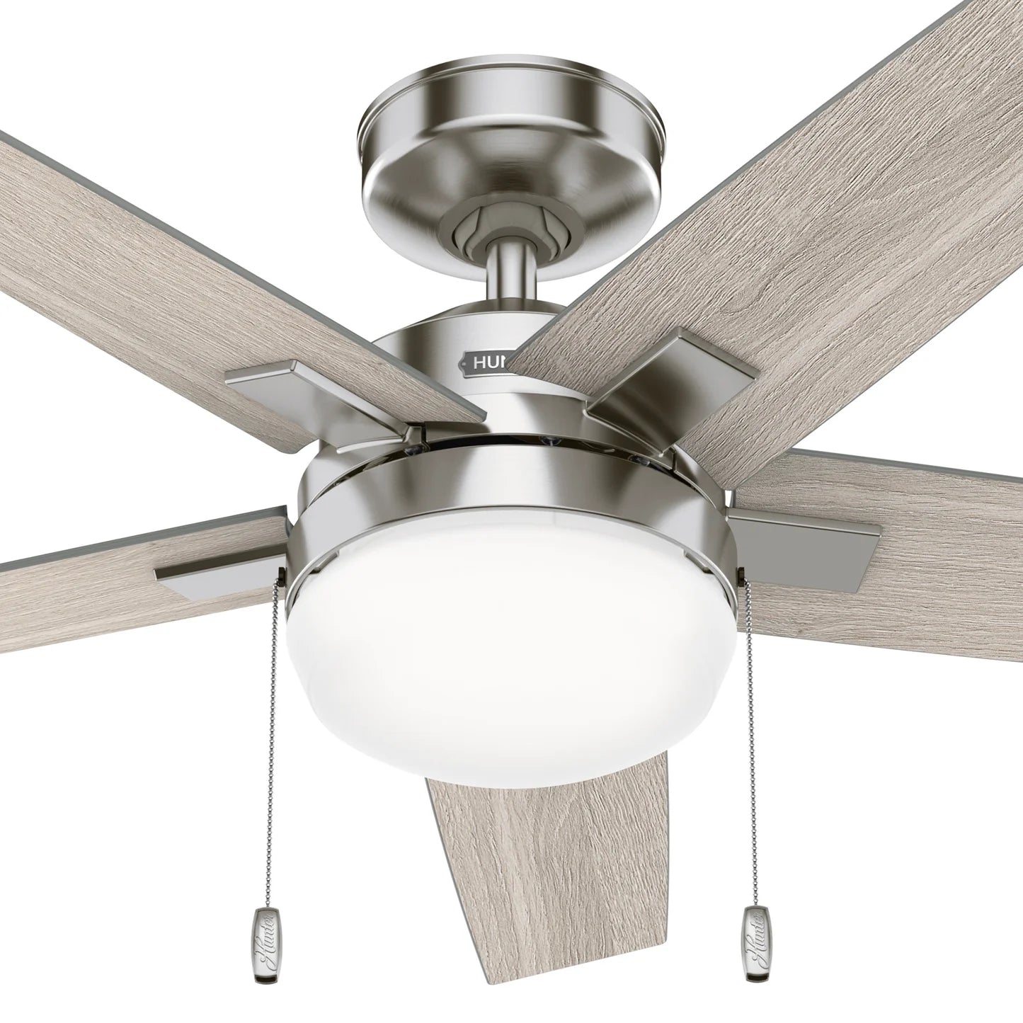 Ventilador de techo Hunter Khamsin de 44" níquel cepillado