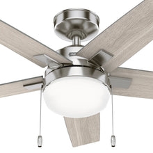 Ventilador de techo Hunter Khamsin de 44" níquel cepillado