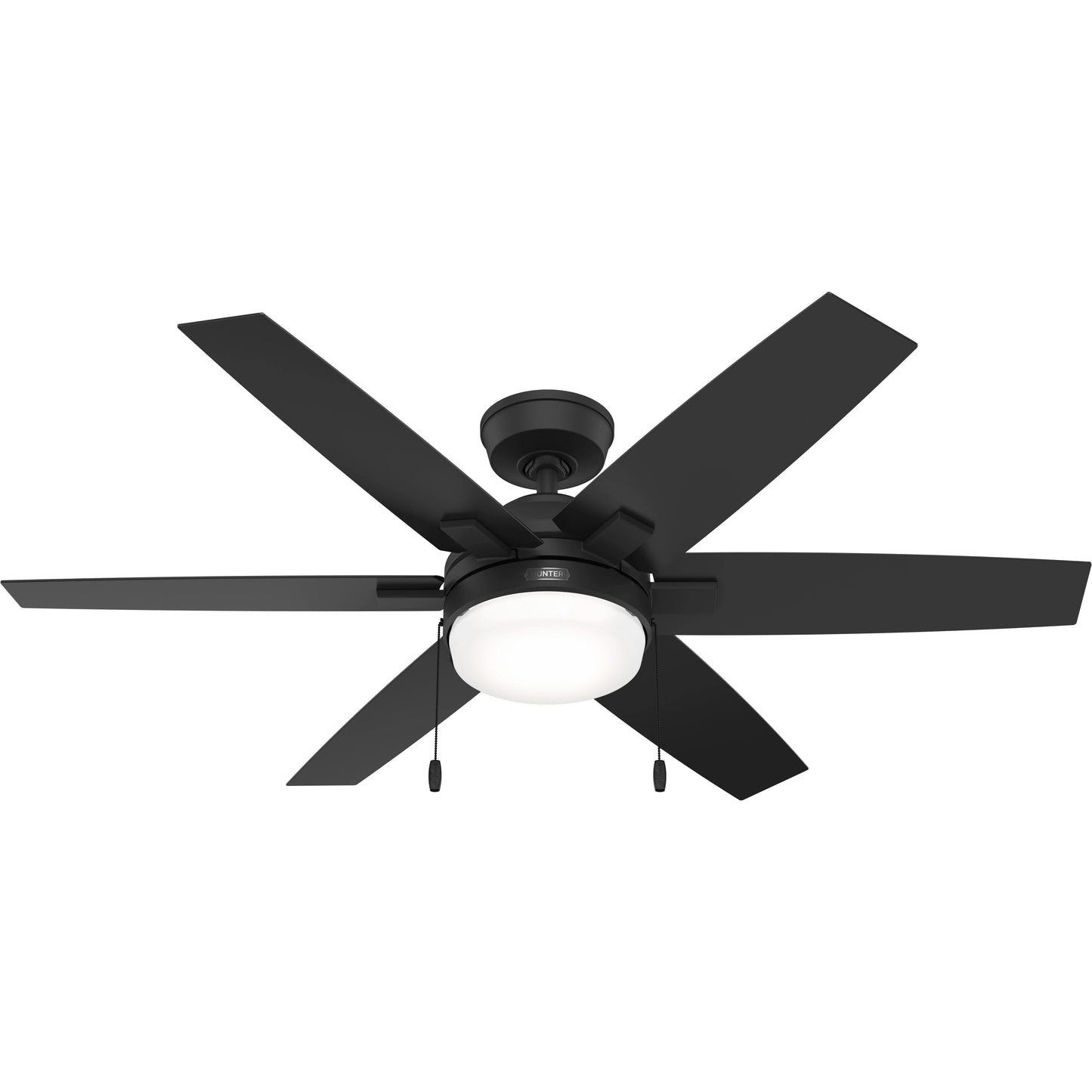 Ventilador de techo Hunter Toledo negro mate de 52 pulgadas con aspas reversibles