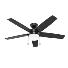 Ventilador de techo Anisten negro de 52 pulgadas con aspas reversibles
