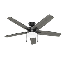 Ventilador de techo Anisten negro de 52 pulgadas con aspas reversibles