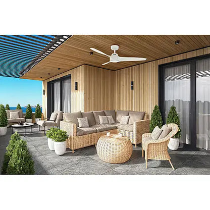 Ventilador de techo Hunter Mosley para exteriores de 52" blanco