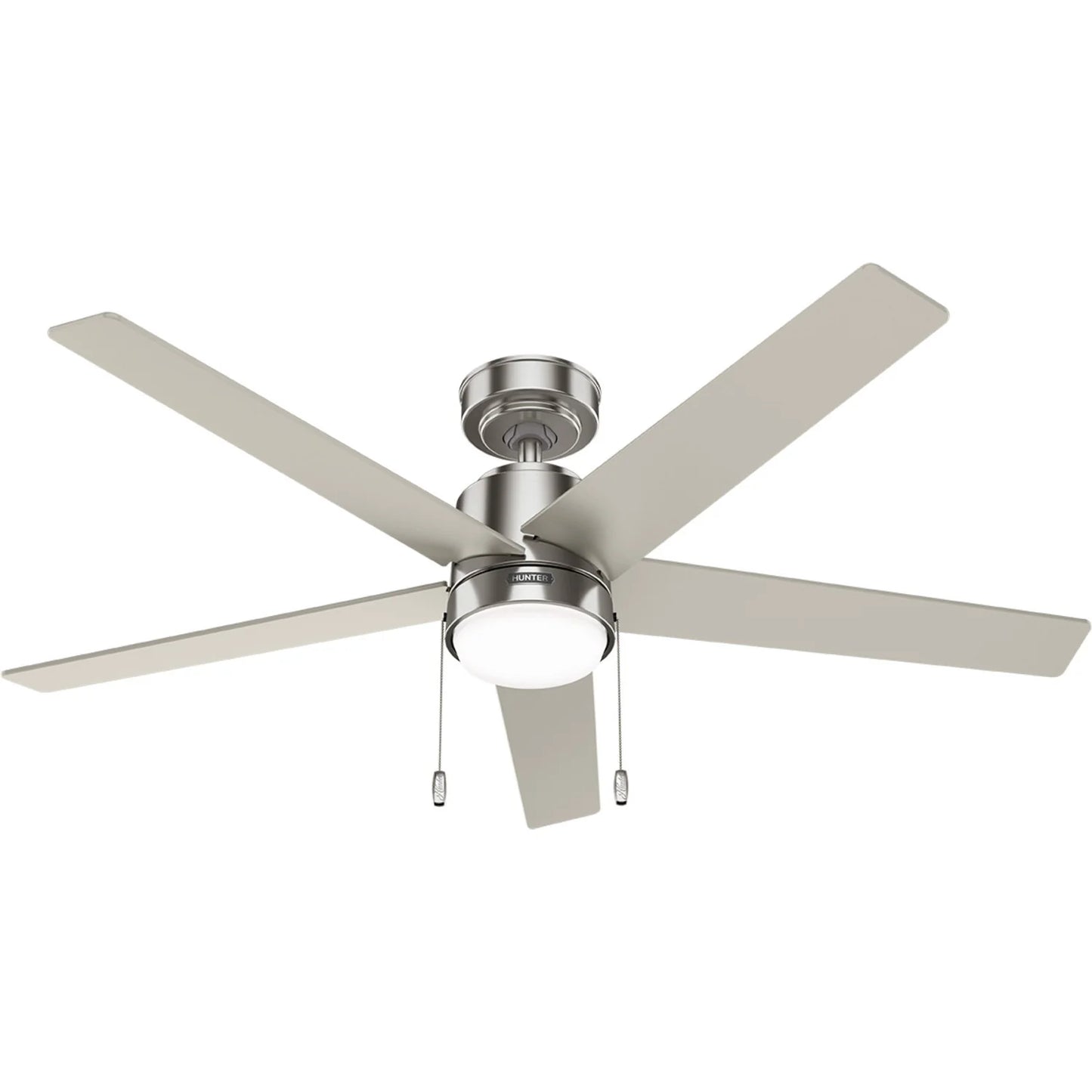 Ventilador de techo Mansilla niquel cepillado de 52 pulgadas con aspas reversibles