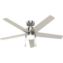 Ventilador de techo Mansilla niquel cepillado de 52 pulgadas con aspas reversibles