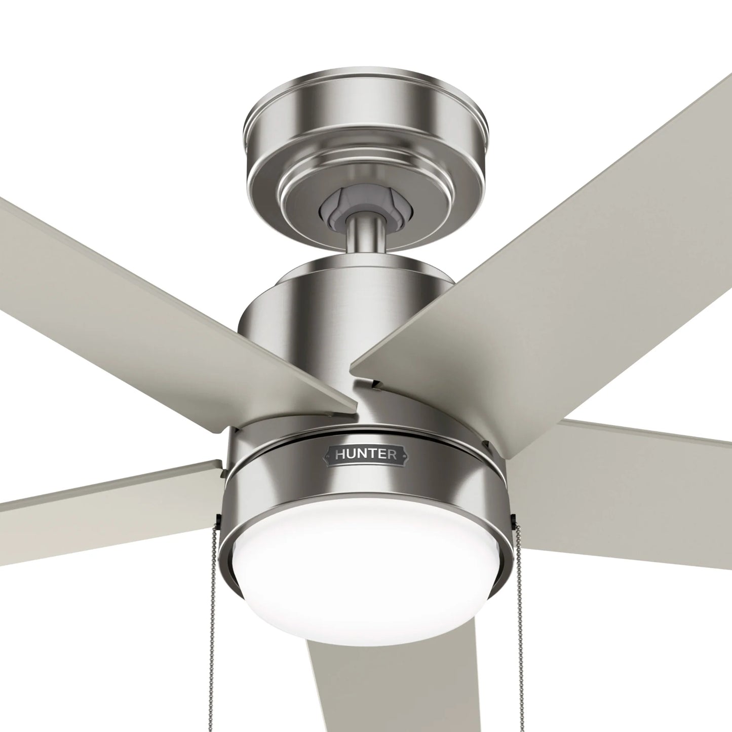 Ventilador de techo Mansilla niquel cepillado de 52 pulgadas con aspas reversibles