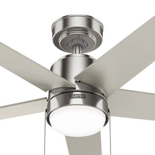 Ventilador de techo Mansilla niquel cepillado de 52 pulgadas con aspas reversibles