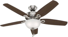 Ventilador de techo Hunter Builder Deluxe de 52" de aspas reversibles