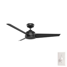 Ventilador de techo Hunter Trimaran negro para exteriores de 52 pulgadas