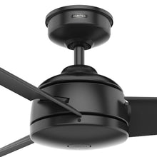 Ventilador de techo Hunter Trimaran negro para exteriores de 52 pulgadas