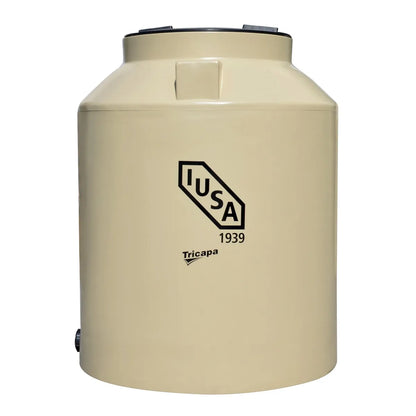 Tinaco tricapa IUSA beige de 1100 litros con accesorios