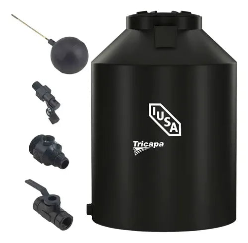 Tinaco tricapa negro de 1,100 litros Iusa