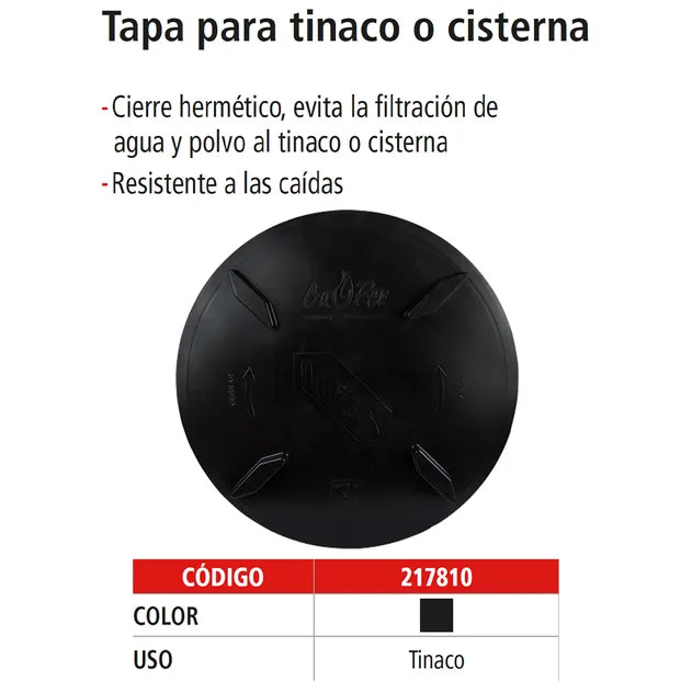 Tapa para tinacos IUSA de 600 a 2500 litros