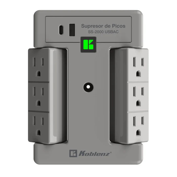 Supresor Koblenz con USB-C SS-2000 USBAC