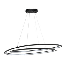 Lámpara colgante Lucerna Tecnohome negro luz led ajustable