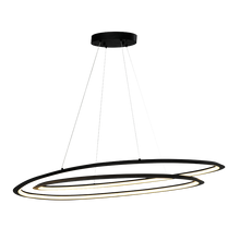 Lámpara colgante Lucerna Tecnohome negro luz led ajustable