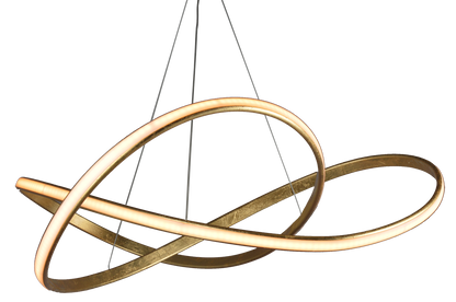 Lámpara colgante Infinity Tecnohome dorado con luz led ajustable