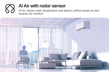 LG Aire acondicionado DUALCOOL AI AIR frío y calor 1 tonelada 12000 btu