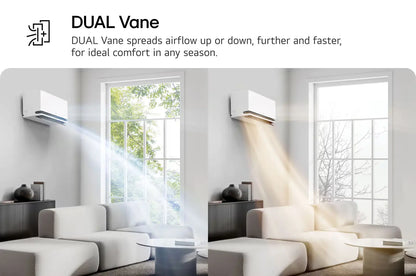 LG Aire acondicionado DUALCOOL AI AIR frío y calor 1 tonelada 12000 btu