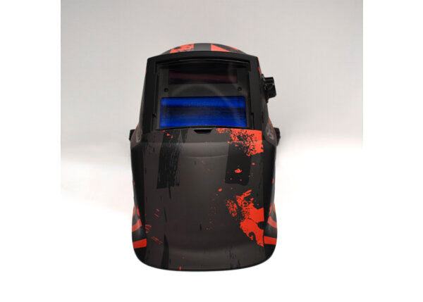 Careta electrónica para soldar Lincoln Pits 9-13 negro y rojo