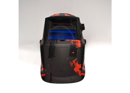 Careta electrónica para soldar Lincoln Pits 9-13 negro y rojo