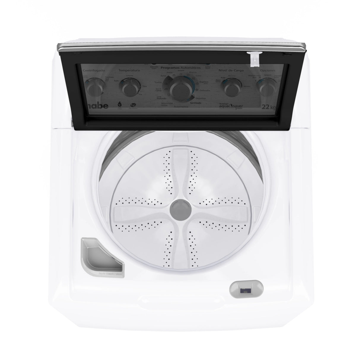 Lavadora automática Mabe aqua saver de 22 kg blanca con sanitizado