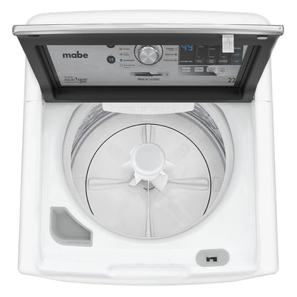 Lavadora automática Mabe aqua saver de 22 kg blanca con sanitizado