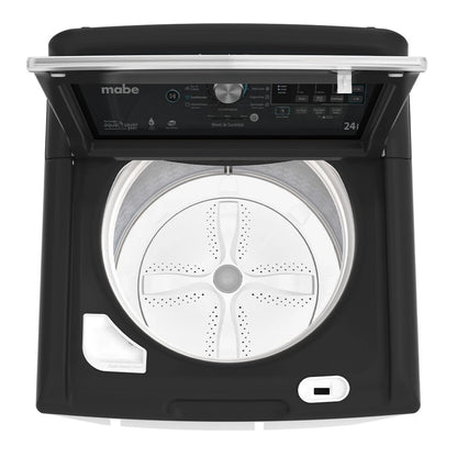 Lavadora automática Mabe aqua saver de 24 kg diamond Gray con sanitizado