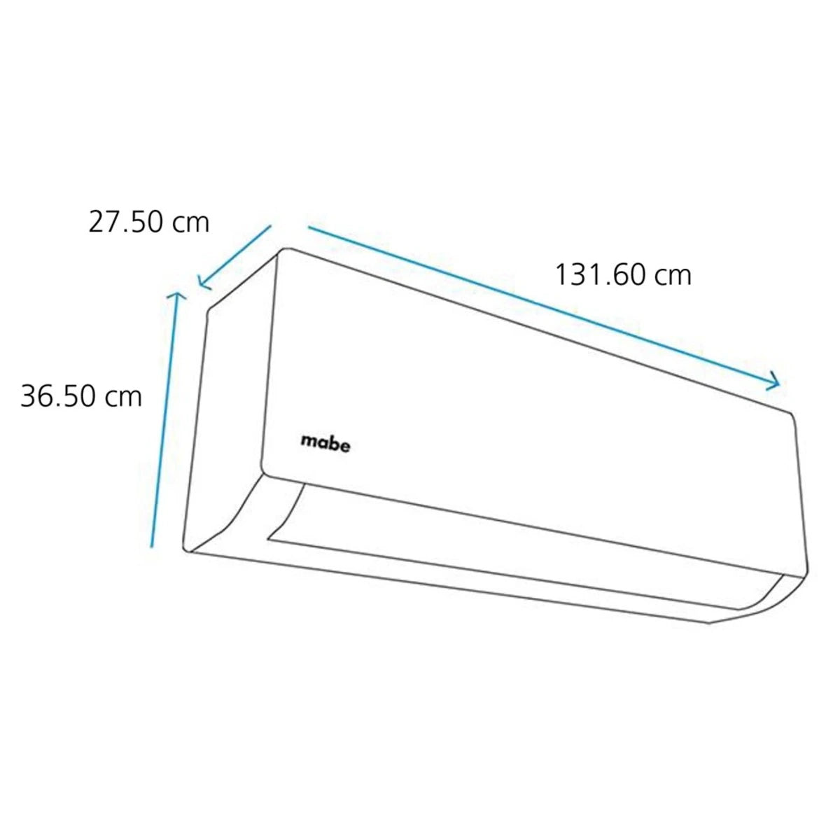 Aire acondicionado mini split inverter blanco MABE frío y calor 36,000 btu