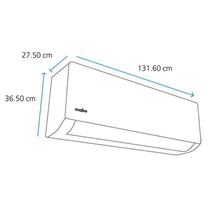 Aire acondicionado mini split inverter blanco MABE frío y calor 36,000 btu