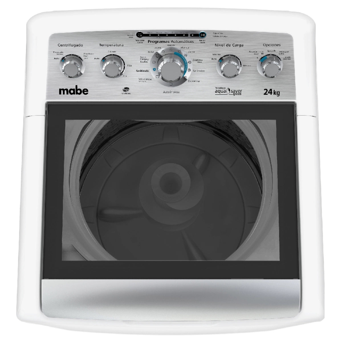Lavadora automática MABE Aqua Saver Green blanca 24 kg