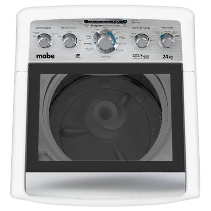 Lavadora automática MABE Aqua Saver Green blanca 24 kg