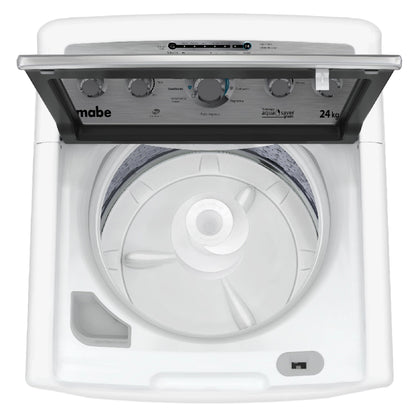 Lavadora automática MABE Aqua Saver Green blanca 24 kg