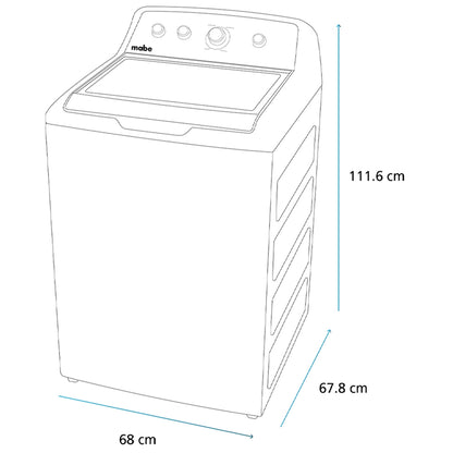Lavadora MABE aqua saver green blanca 22 kg