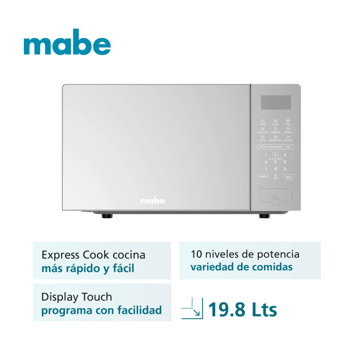 Horno microondas MABE 0.7 cuft gris HMM07SBW
