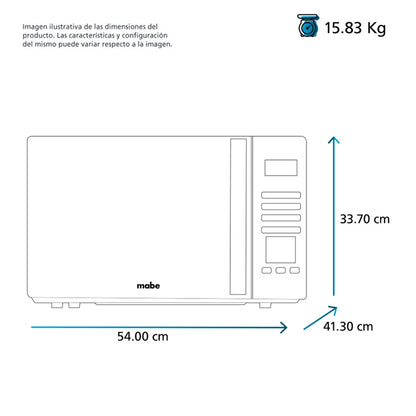MABE Horno de microondas 43L 120V gris