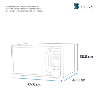 Horno de microondas Mabe IO de 30l 120v inoxidable