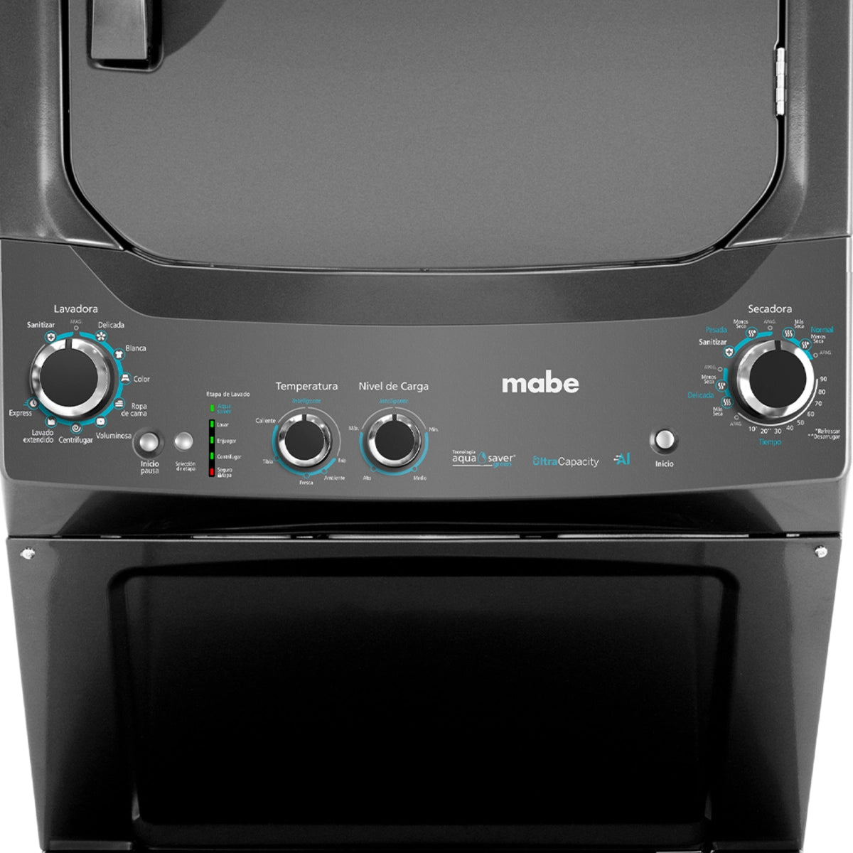 Centro de lavado Mabe aqua saver a gas lp de 23 kg diamond gray