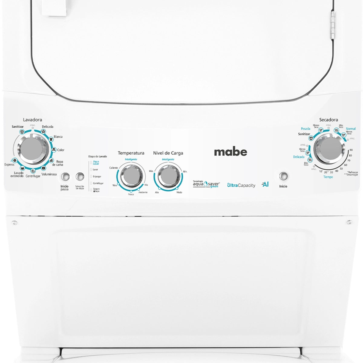 Centro de lavado Mabe ultra capacity de 24kg a gas blanco