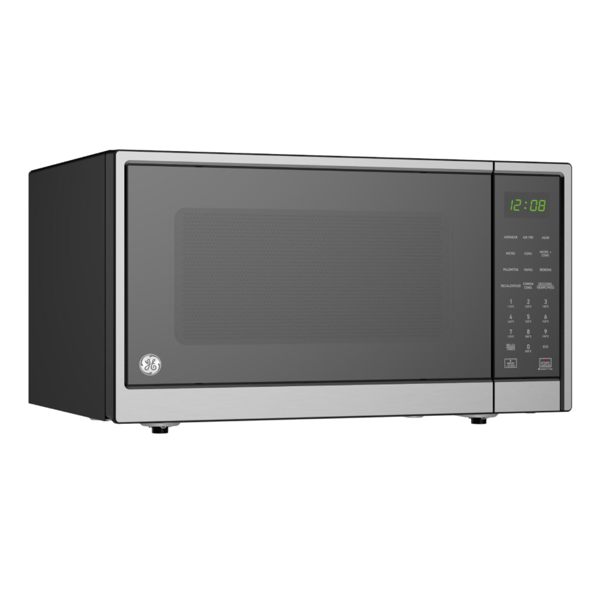 Horno de microondas 2 en 1 GE de 1.4 cuft acero Inoxidable acabado espejo