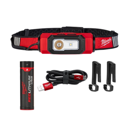 Lámpara para casco Milwaukee RedLithium USB